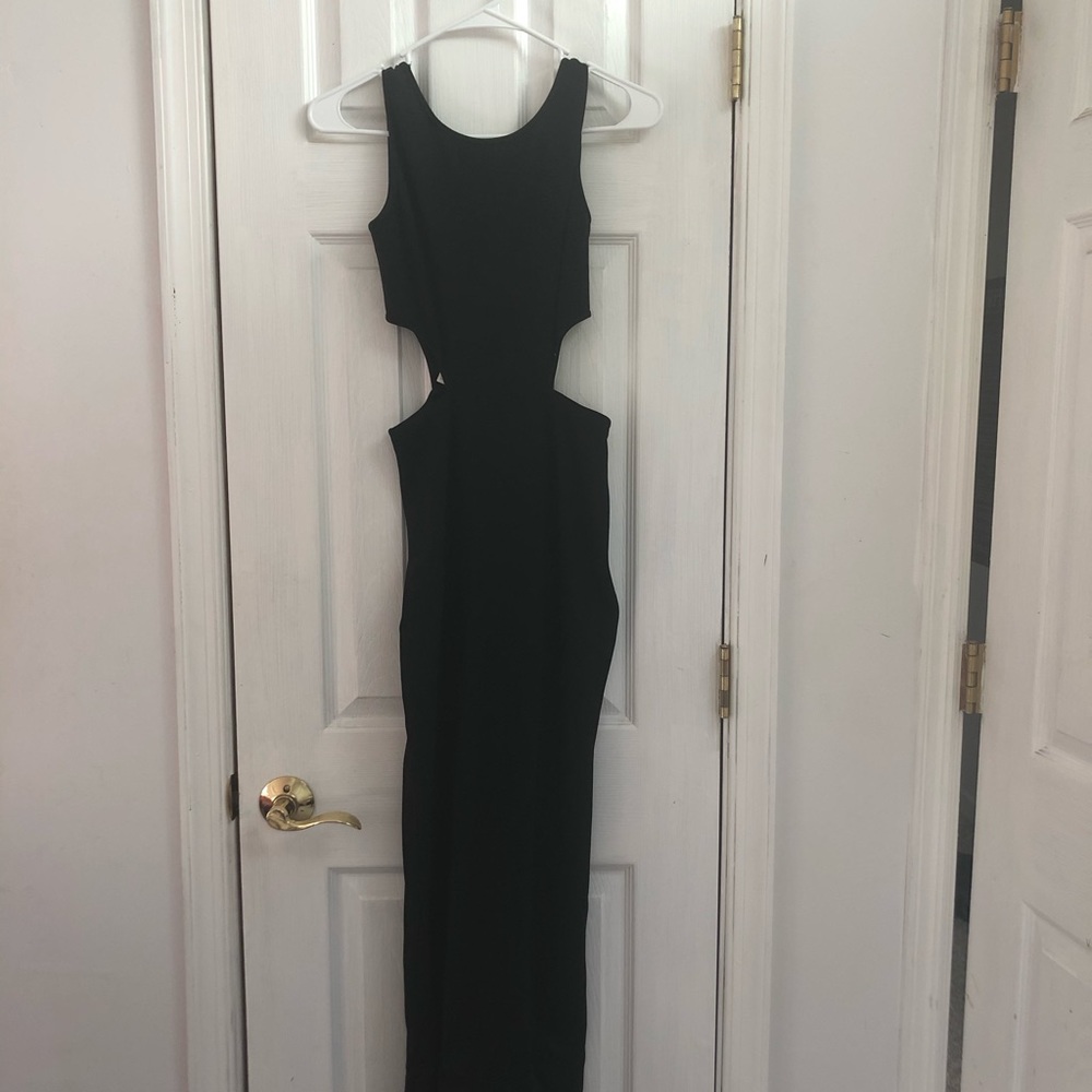 Black cutout dress